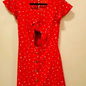Summer Time Red Polkadot Dress